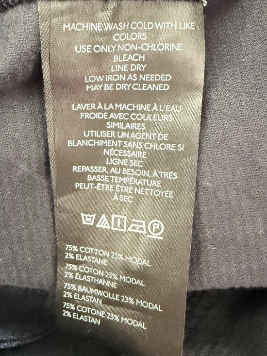 Anthropologie Colette Corduroy Crop Pants Scallop Pocket Wide Leg Size 28 Navy - Picture 8 of 11